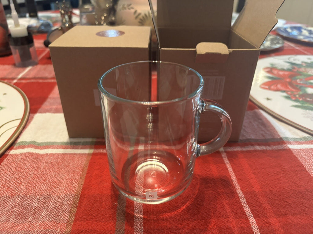 Nespresso Mug Coffee cup holiday Christmas holiday party gift travel glass mom ]