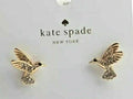 Kate Spade Earrings Disney girl bird gold mom gift teen school birthday party `