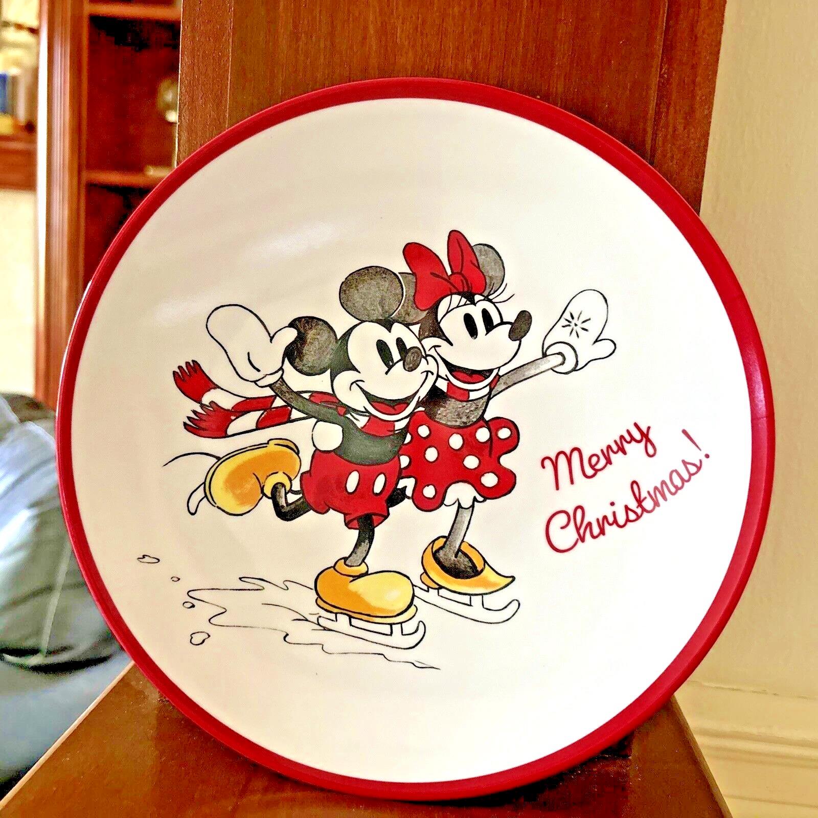 Pottery Barn holiday Christmas Mickey Mouse party Disney dinner plate kid gift