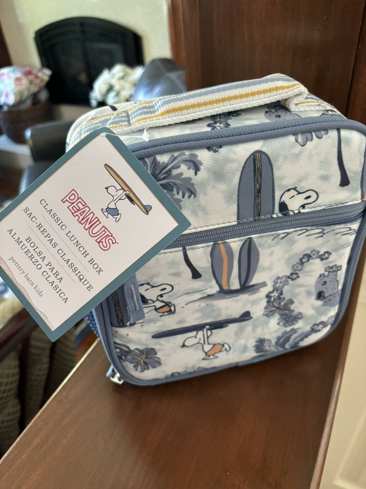 Pottery barn Snoopy school LUNCH BOX Bag Disney peanuts set Kids travel pre-k 1