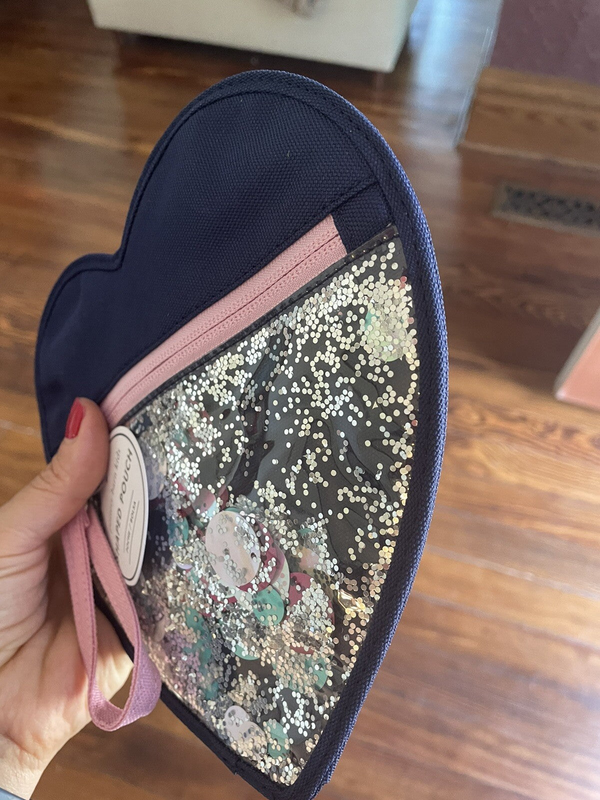 Pottery Barn School disney princess bag PENCIL case glitter girl travel set .
