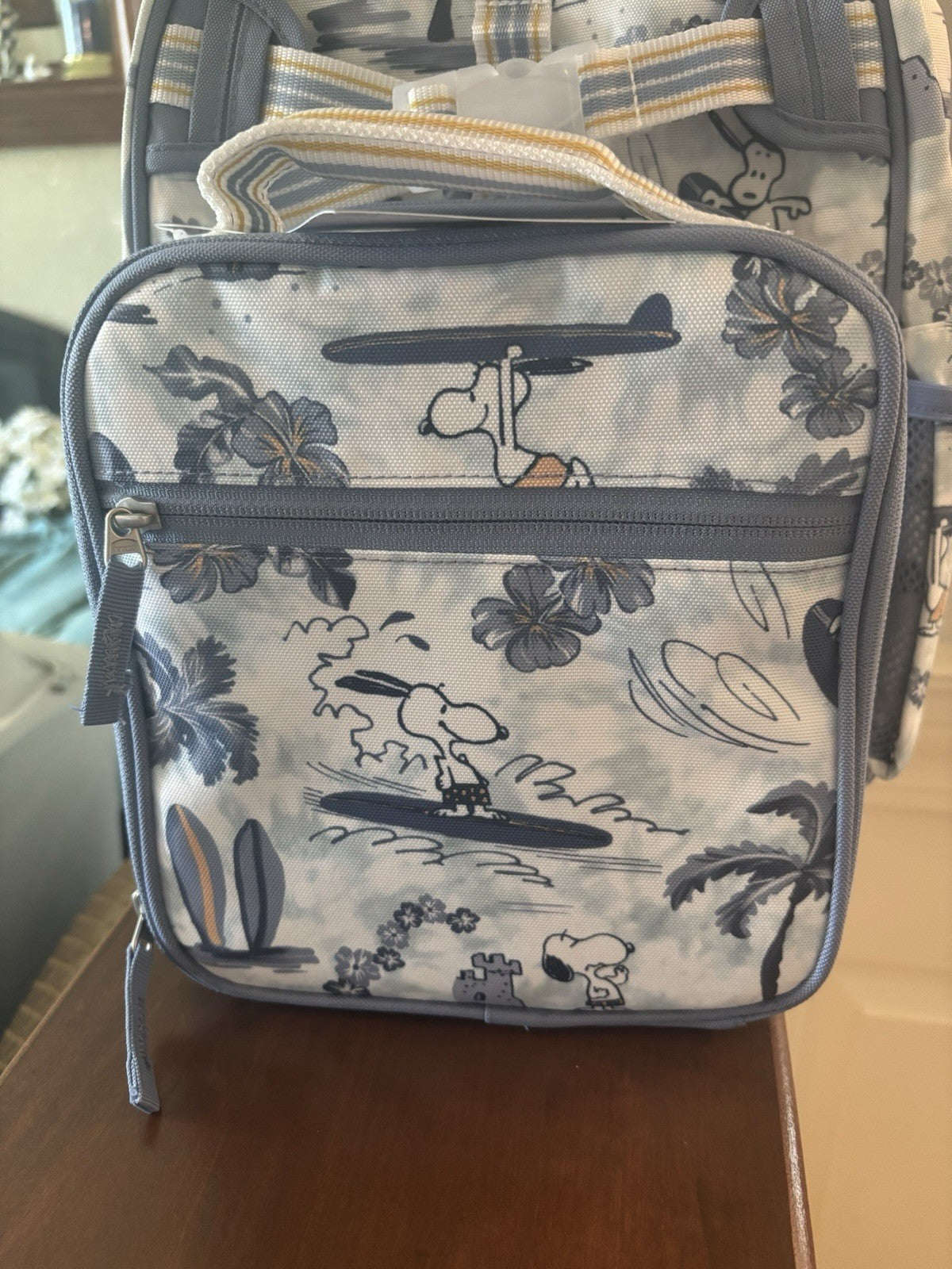 Pottery barn Snoopy school LUNCH BOX Bag Disney peanuts set Kids travel pre-k 1