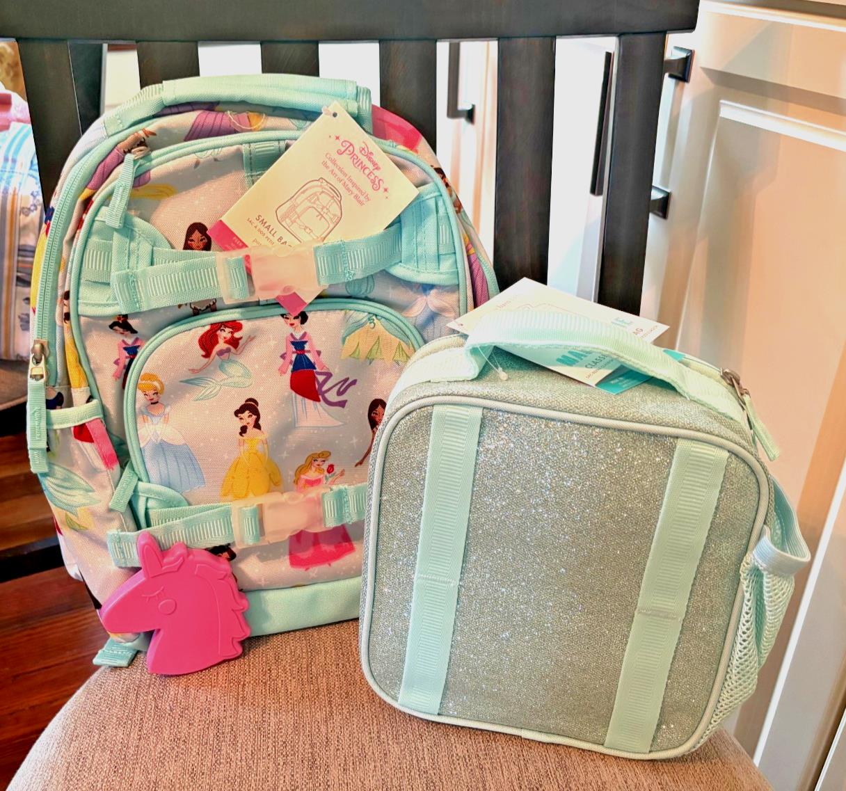 Pottery Barn kid School Disney Snoopy Mickey BACKPACK LUNCH WATER travel Bag n