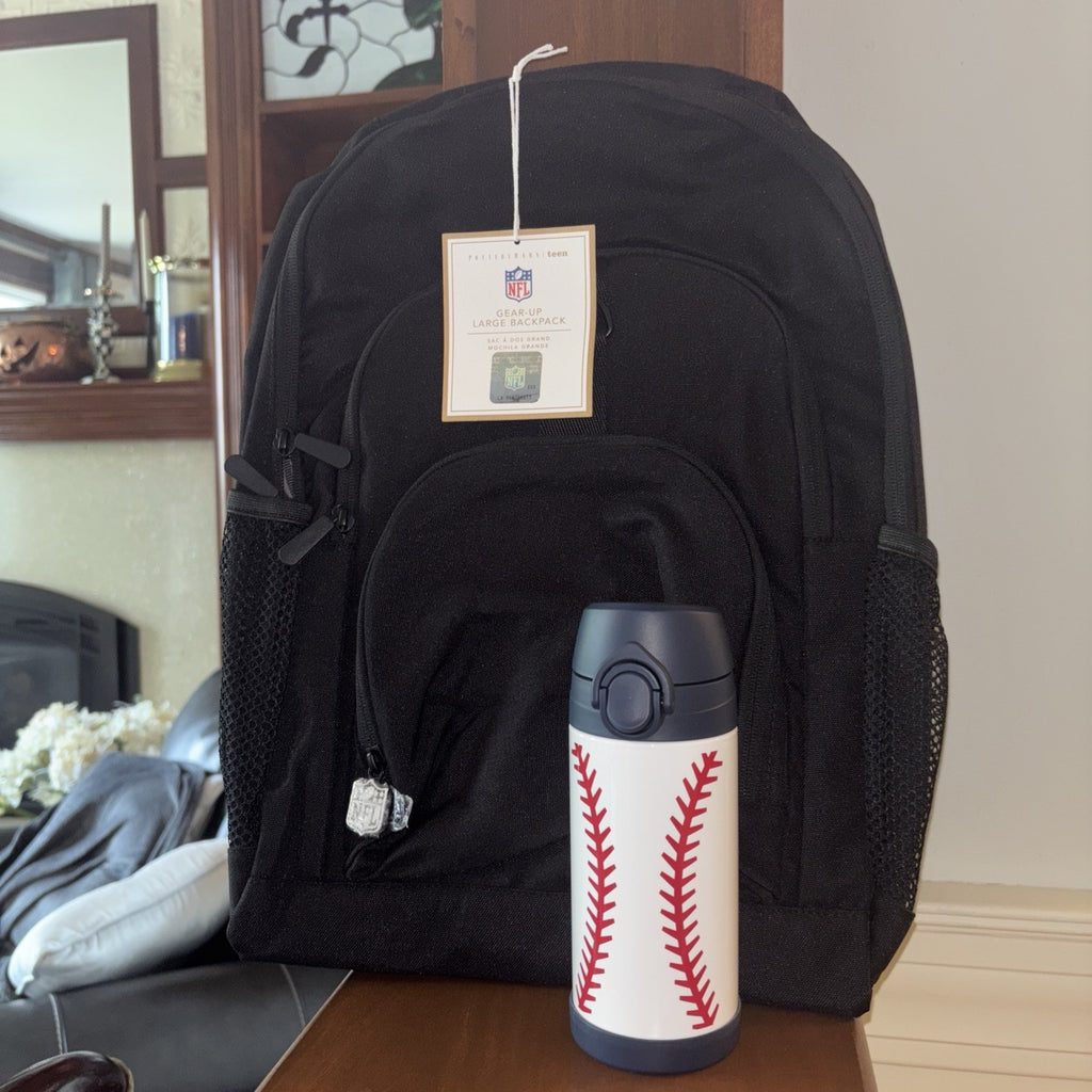 Pottery Barn School holiday BACKPACK WATER Football Baseball BAG sport Travel