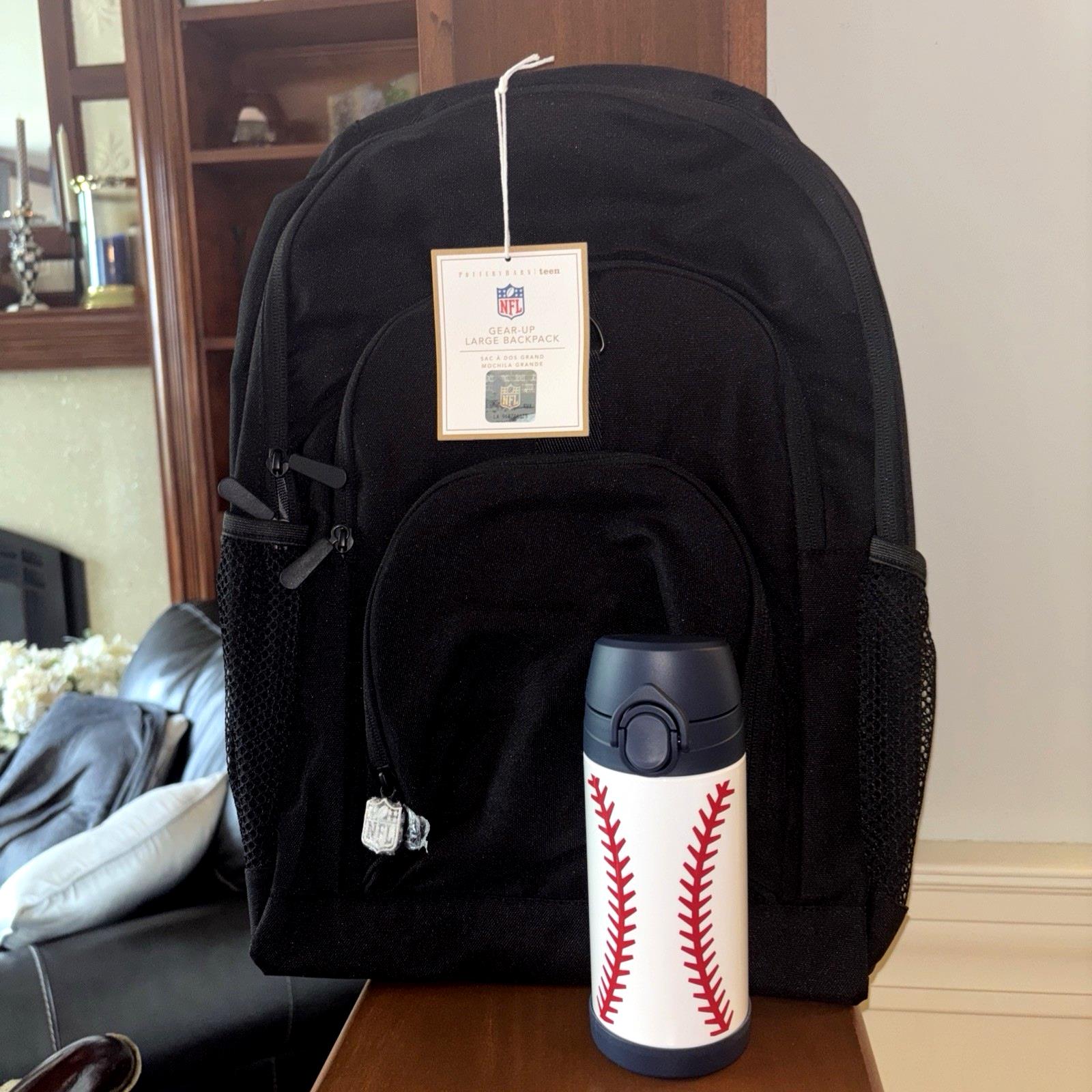 Pottery Barn School holiday BACKPACK WATER Football Baseball BAG sport Travel