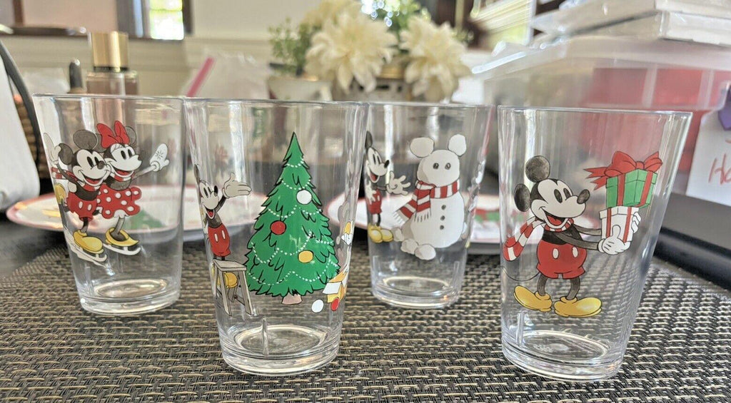 Disney Pottery Barn Mickey Mouse Cup holiday Christmas party gift peanuts SET