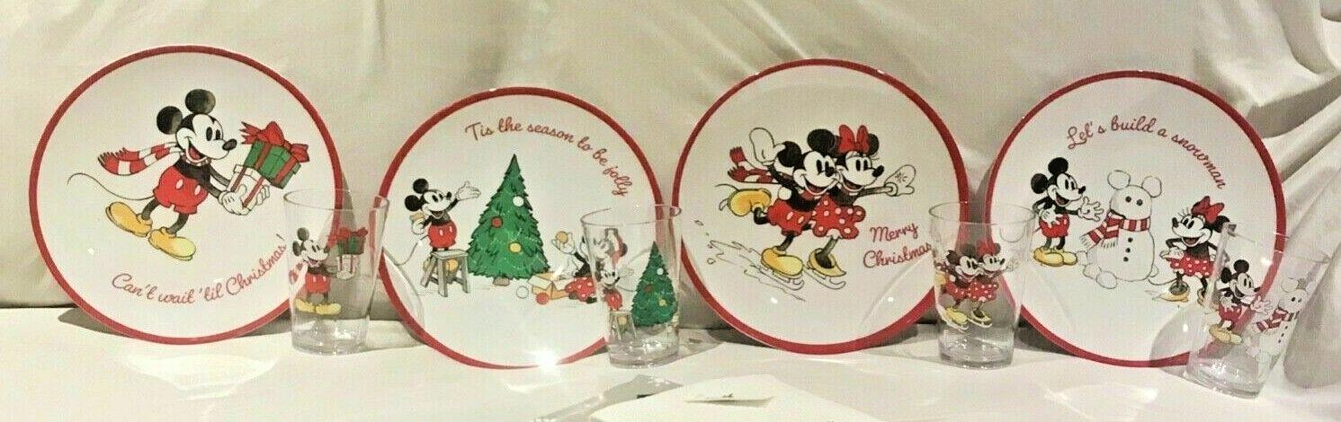 Disney Pottery Barn Mickey Mouse Cup holiday Christmas party gift peanuts SET