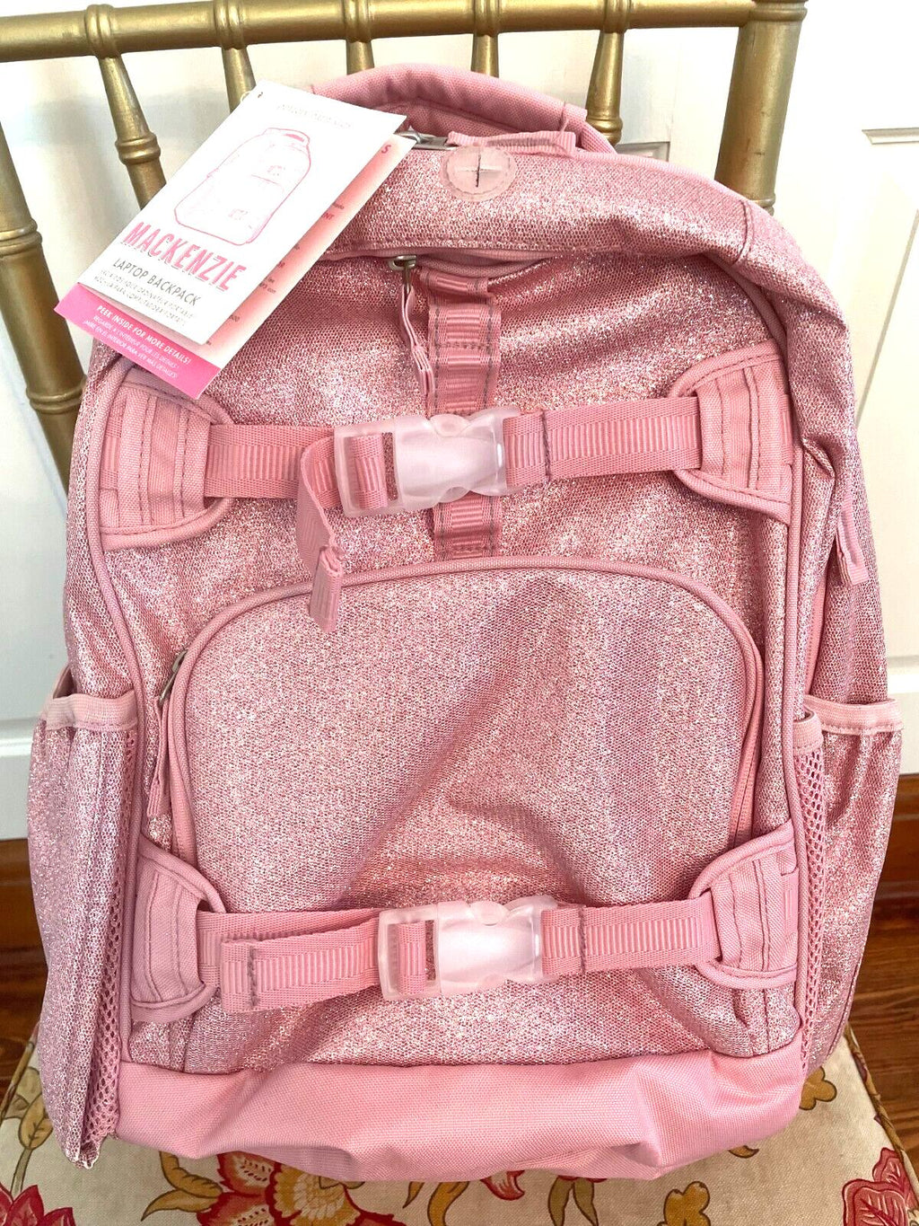 Pottery barn school Disney princess glitter Barbie Travel BACKPACK LUNCH girl .