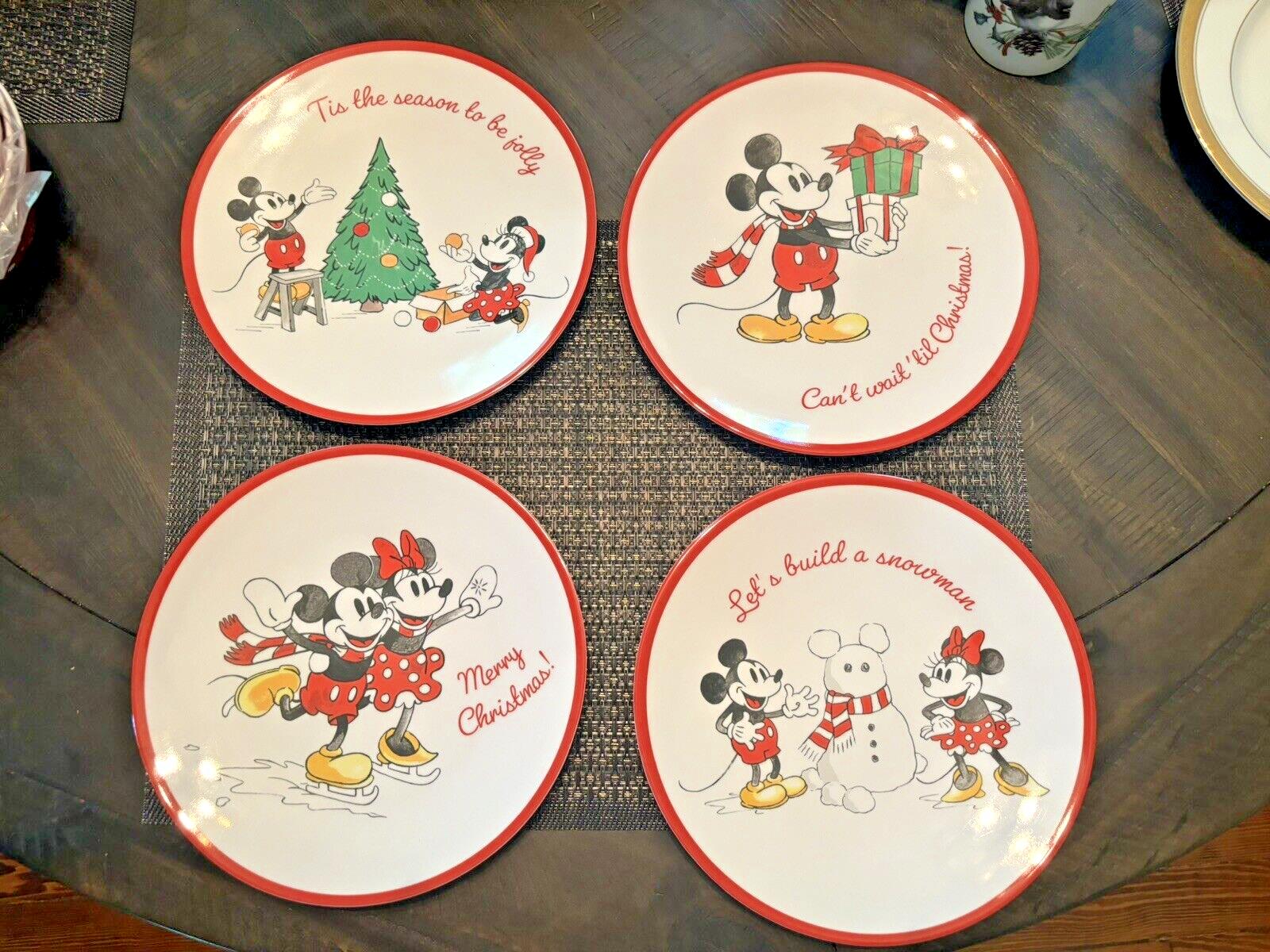 Pottery Barn Holiday Mickey Mouse Christmas Disney Dinner plate Kid party gift