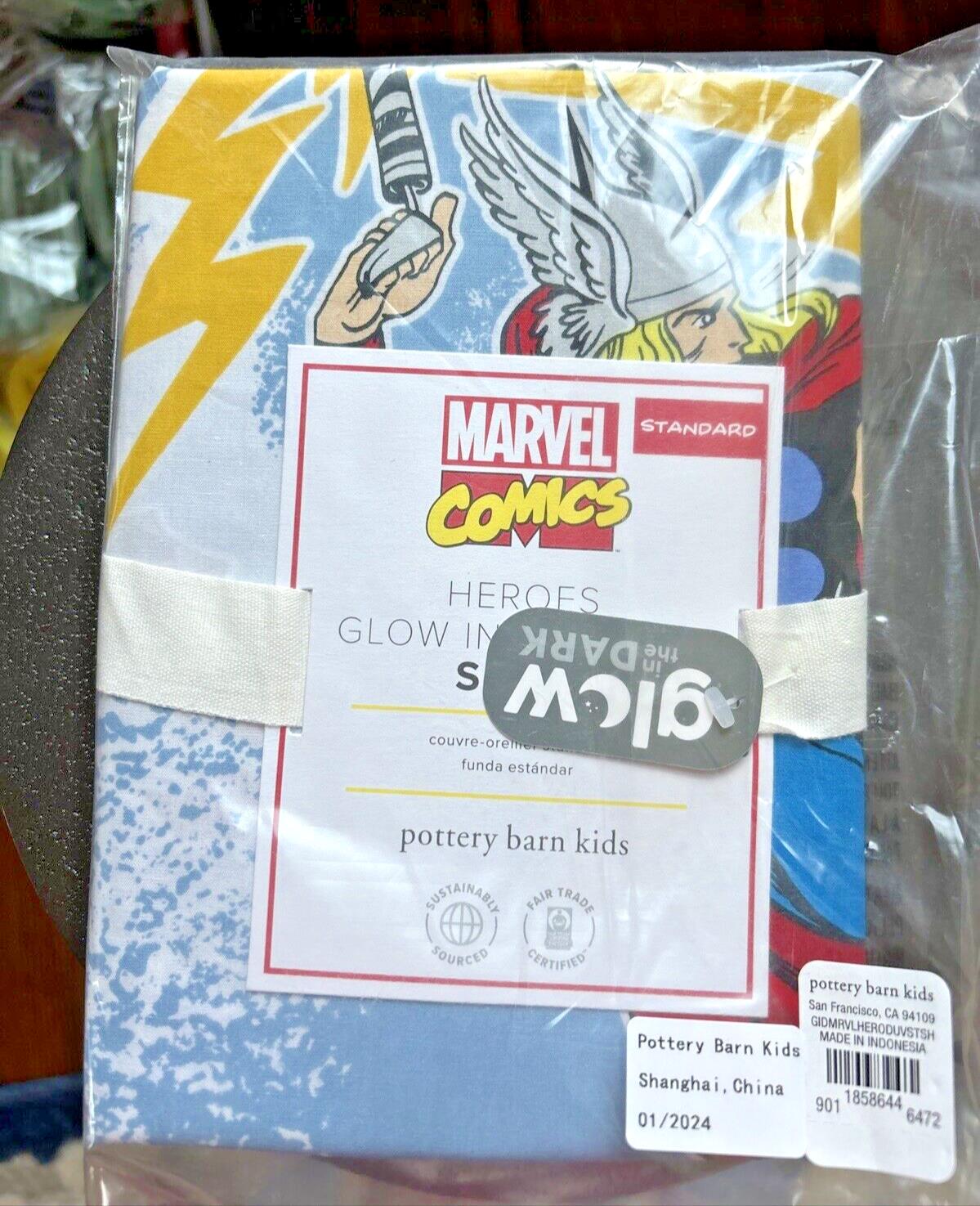 Pottery barn MARVEL Avengers Disney gift superHERO PILLOW Sham Christmas =