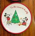 Pottery Barn Disney Micky Mouse Plate Holiday party gift school kid Minnie