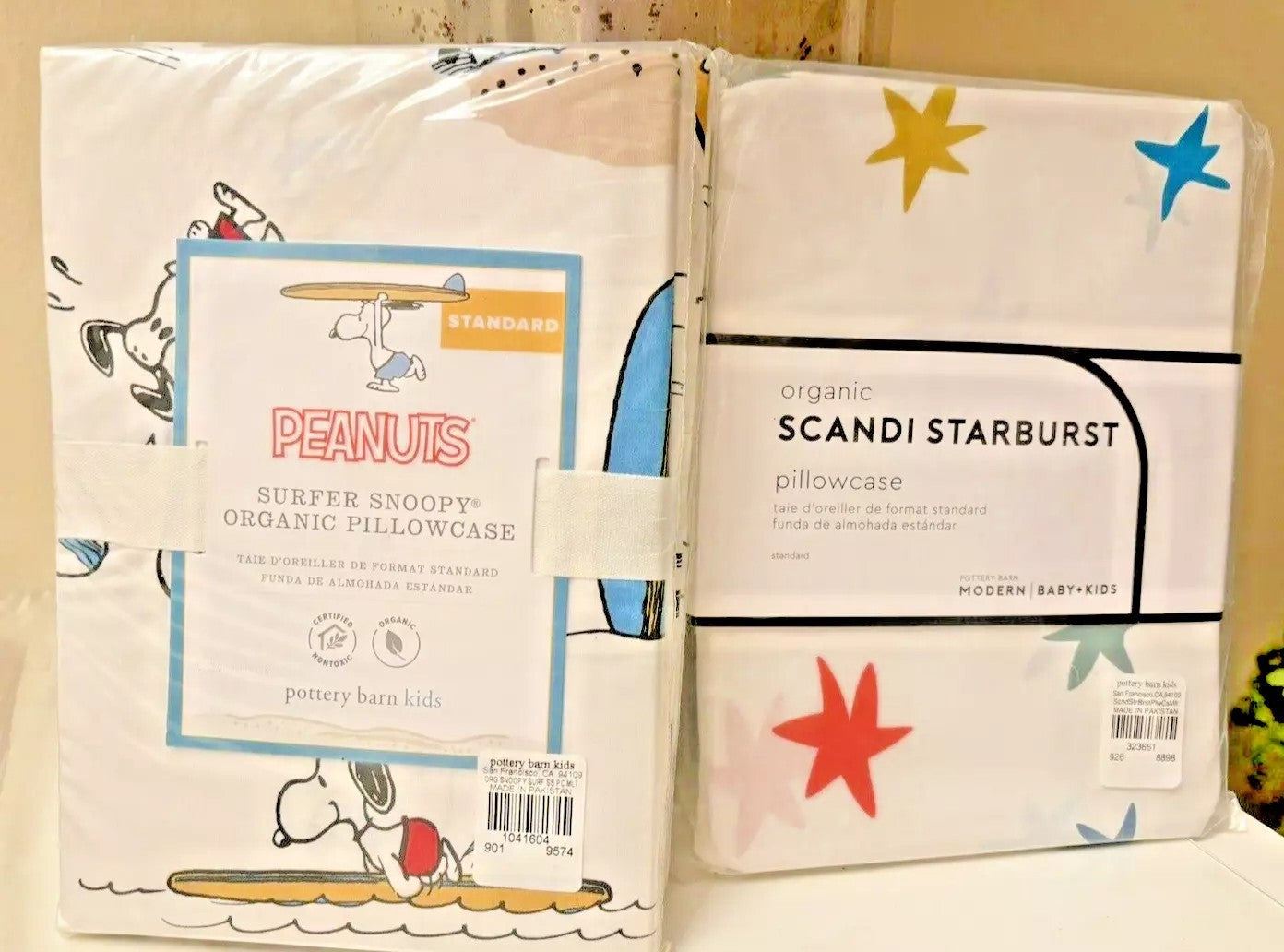 Pottery Barn Snoopy peanuts Holiday Dog Star School Disney pillowcase kid SET 2