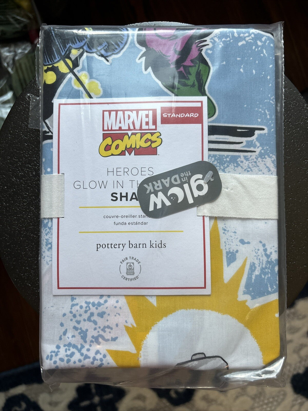 Pottery barn MARVEL Avengers Disney gift superHERO PILLOW Sham Christmas =