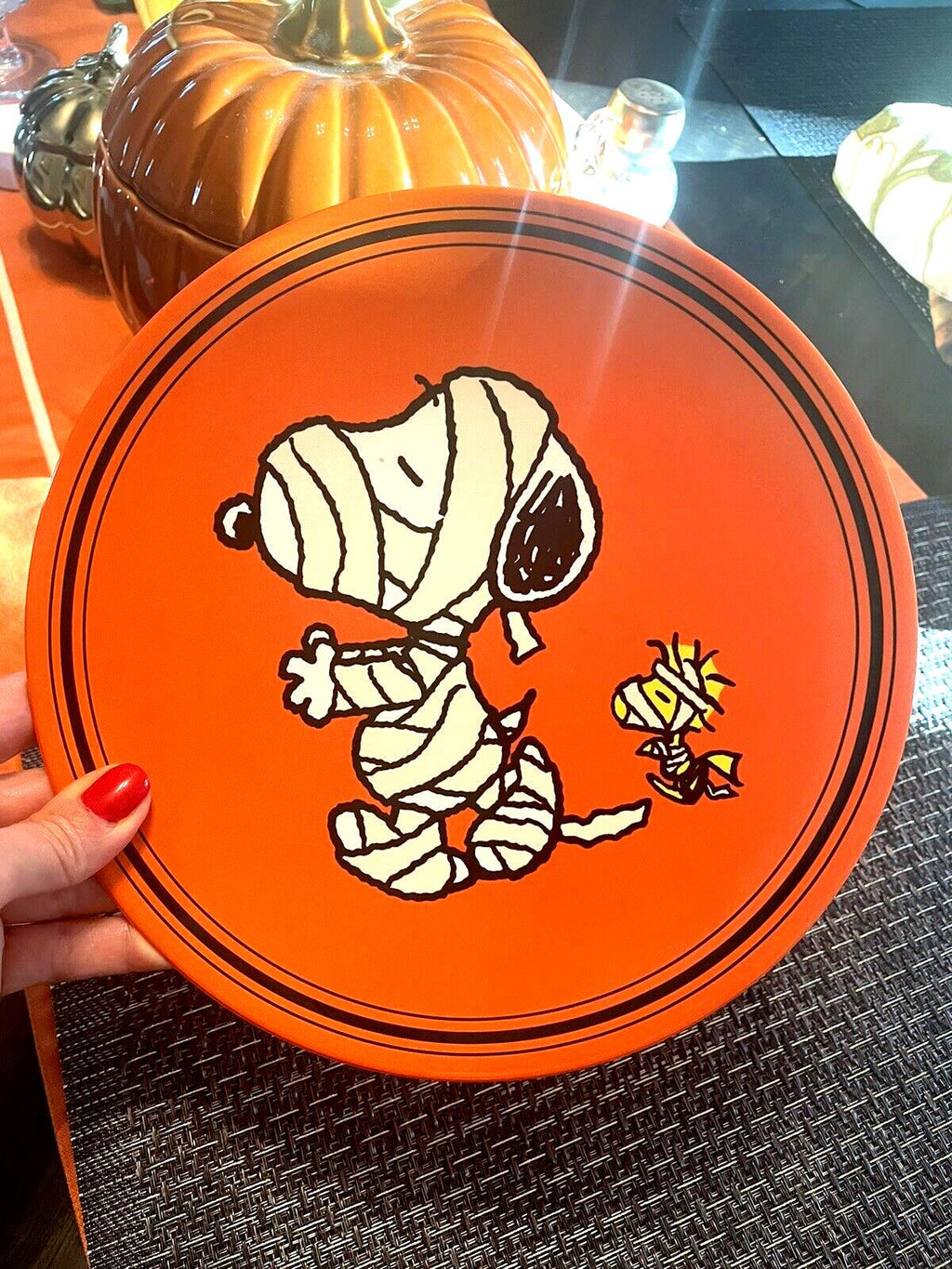 Snoopy Pottery Barn Peanuts Halloween holiday Disney party school Dinner SET kid