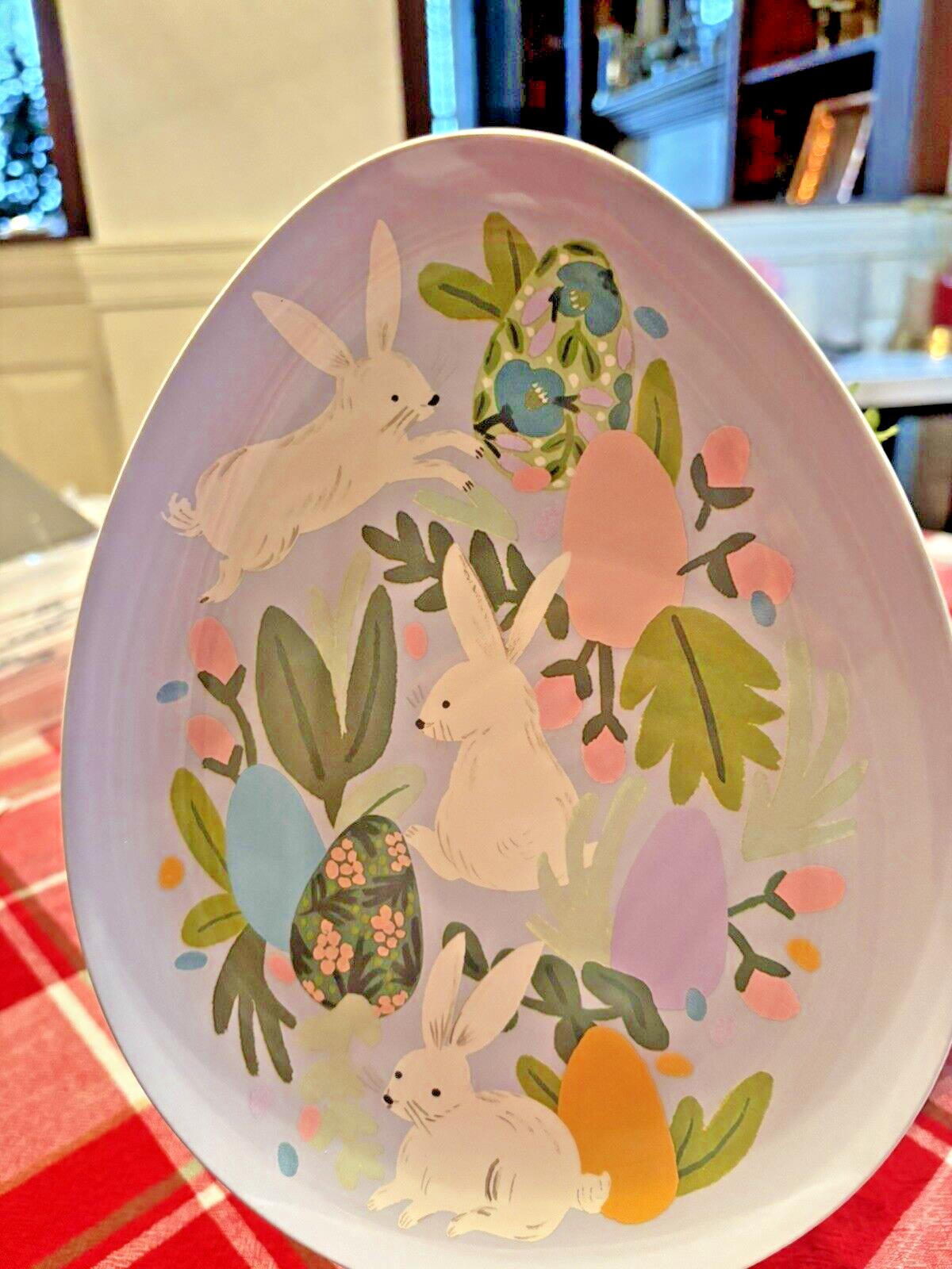 Disney Pottery Barn holiday Plate Peter rabbit Easter Bunny party gift floral a