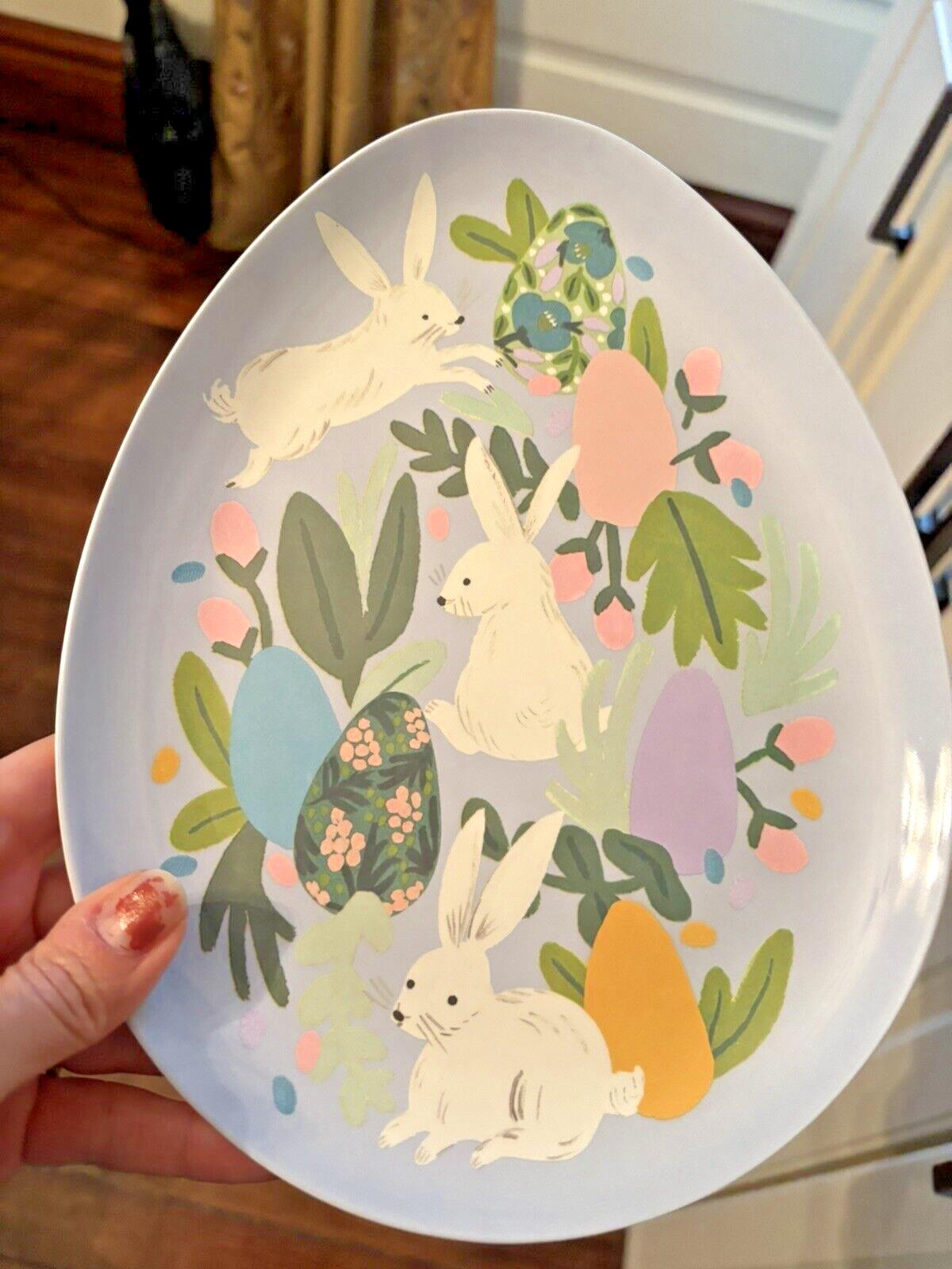 Disney Pottery Barn holiday Plate Peter rabbit Easter Bunny party gift floral a