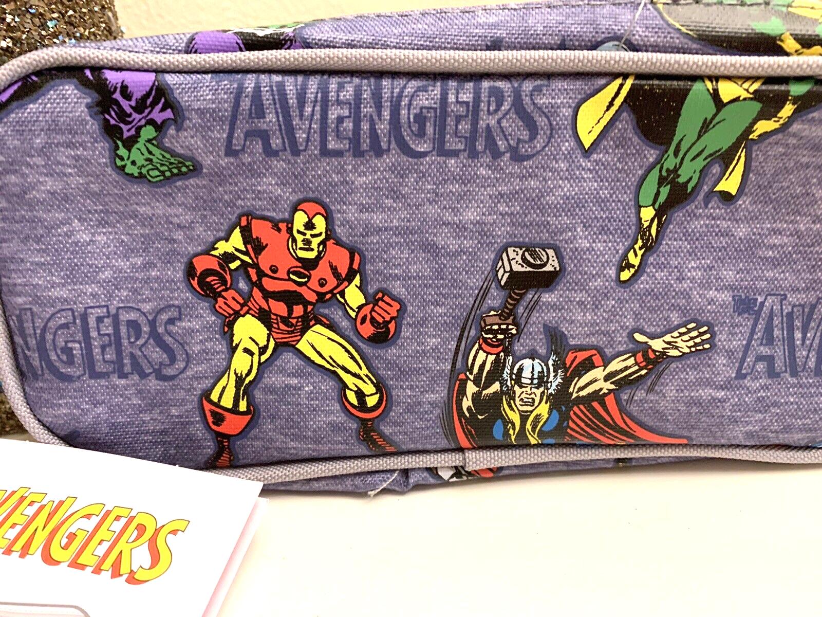 School Pottery barn Flash Batman Lunch bag+Marvel Pencil case Avengers pre k .