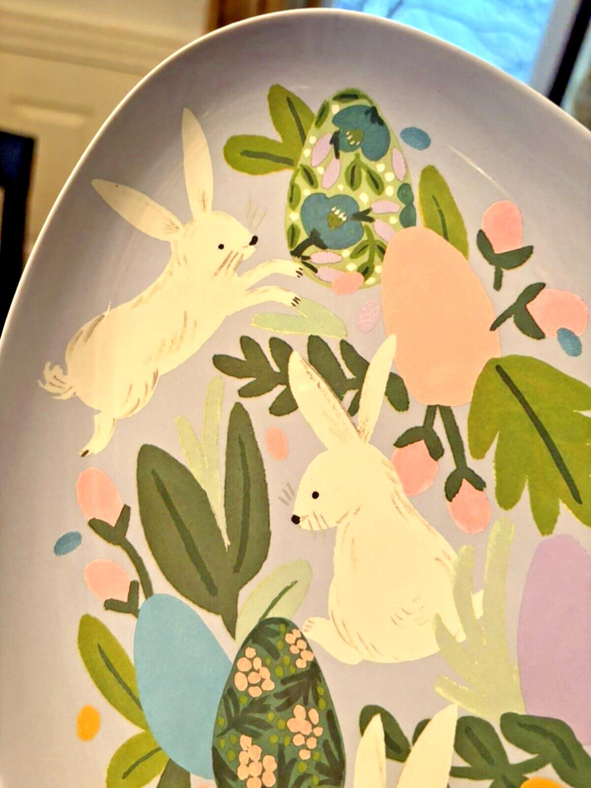 Disney Pottery Barn holiday Plate Peter rabbit Easter Bunny party gift floral a