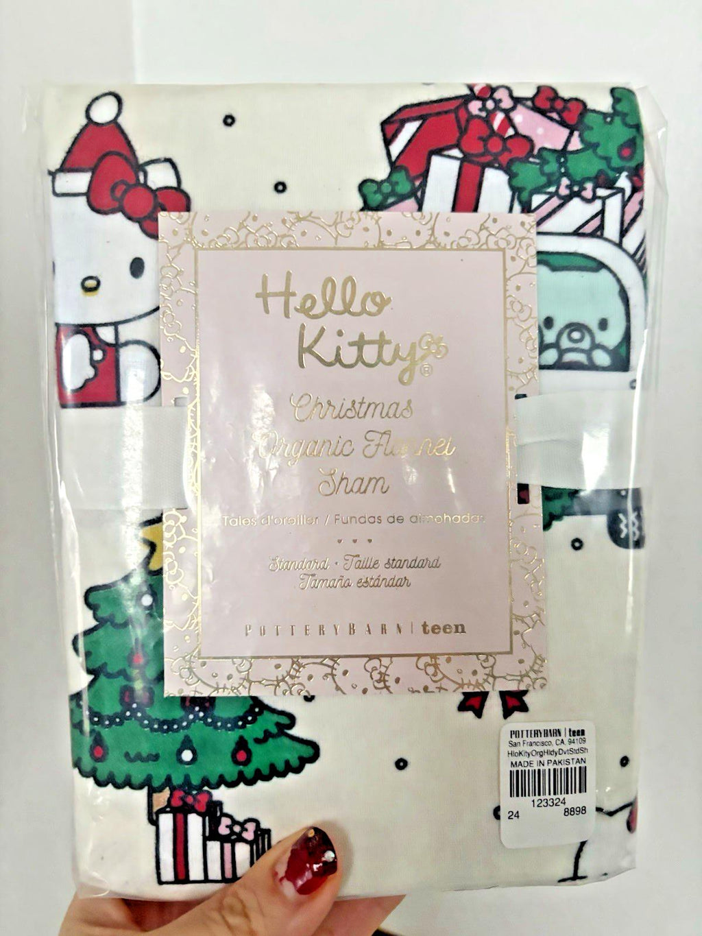 Pottery Barn Disney pillow sham HELLO KITTY Holiday gift party birthday Girl bow