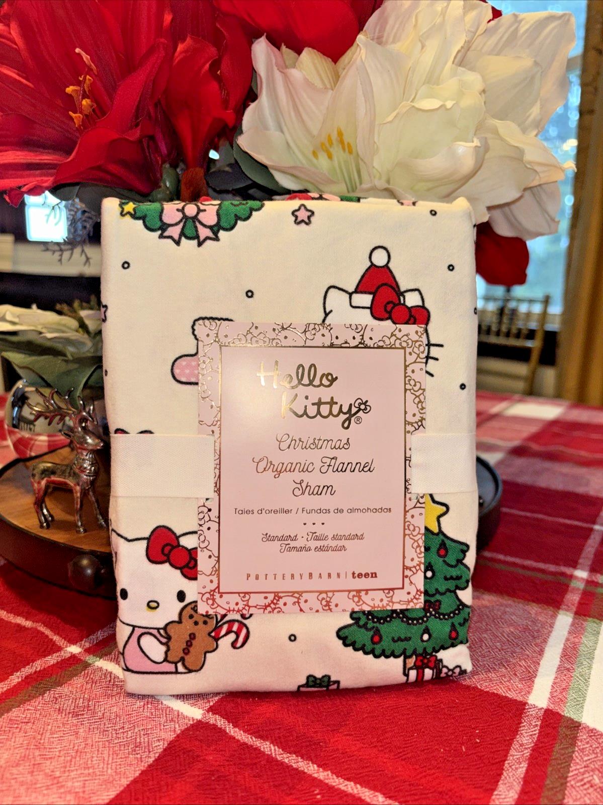Pottery Barn Disney pillow sham HELLO KITTY Holiday gift party birthday Girl bow