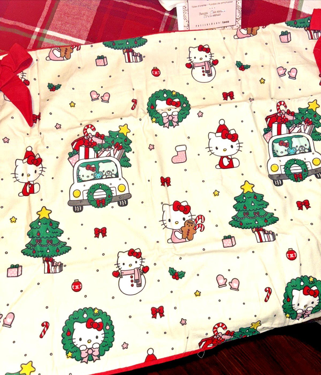 Pottery Barn Disney pillow sham HELLO KITTY Holiday gift party birthday Girl bow
