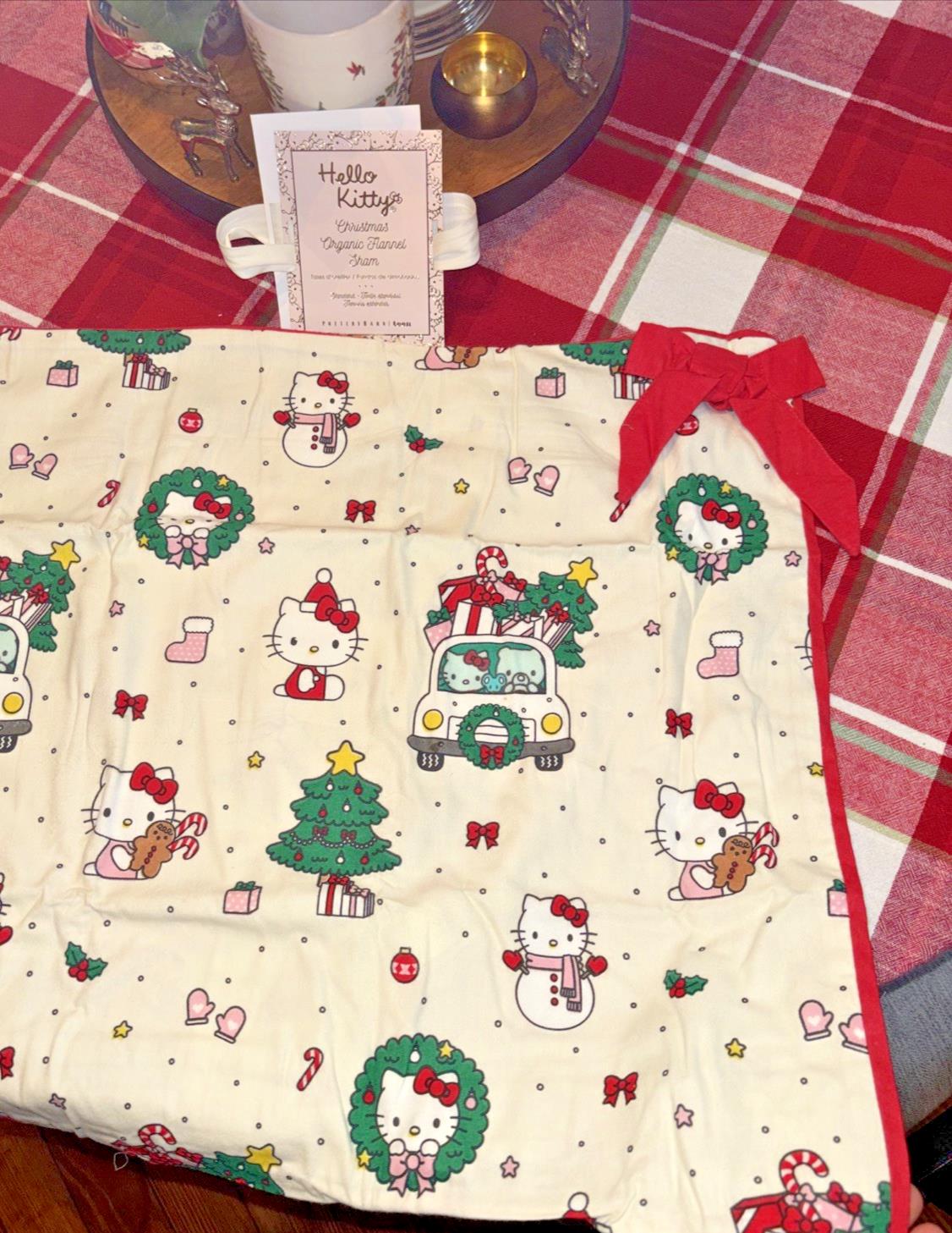 Pottery Barn Disney pillow sham HELLO KITTY Holiday gift party birthday Girl bow