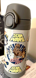 School Disney Pottery barn STAR WARS boy WATER BOTTLE Jedi space gift droid ??.