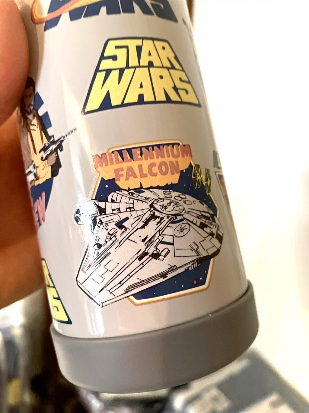 School Disney Pottery barn STAR WARS boy WATER BOTTLE Jedi space gift droid ??.