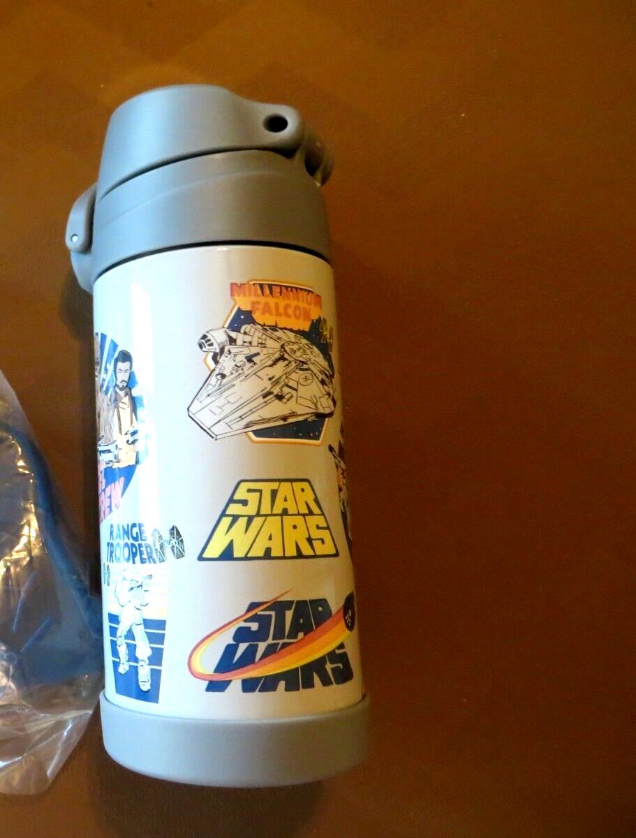 School Disney Pottery barn STAR WARS boy WATER BOTTLE Jedi space gift droid ??.