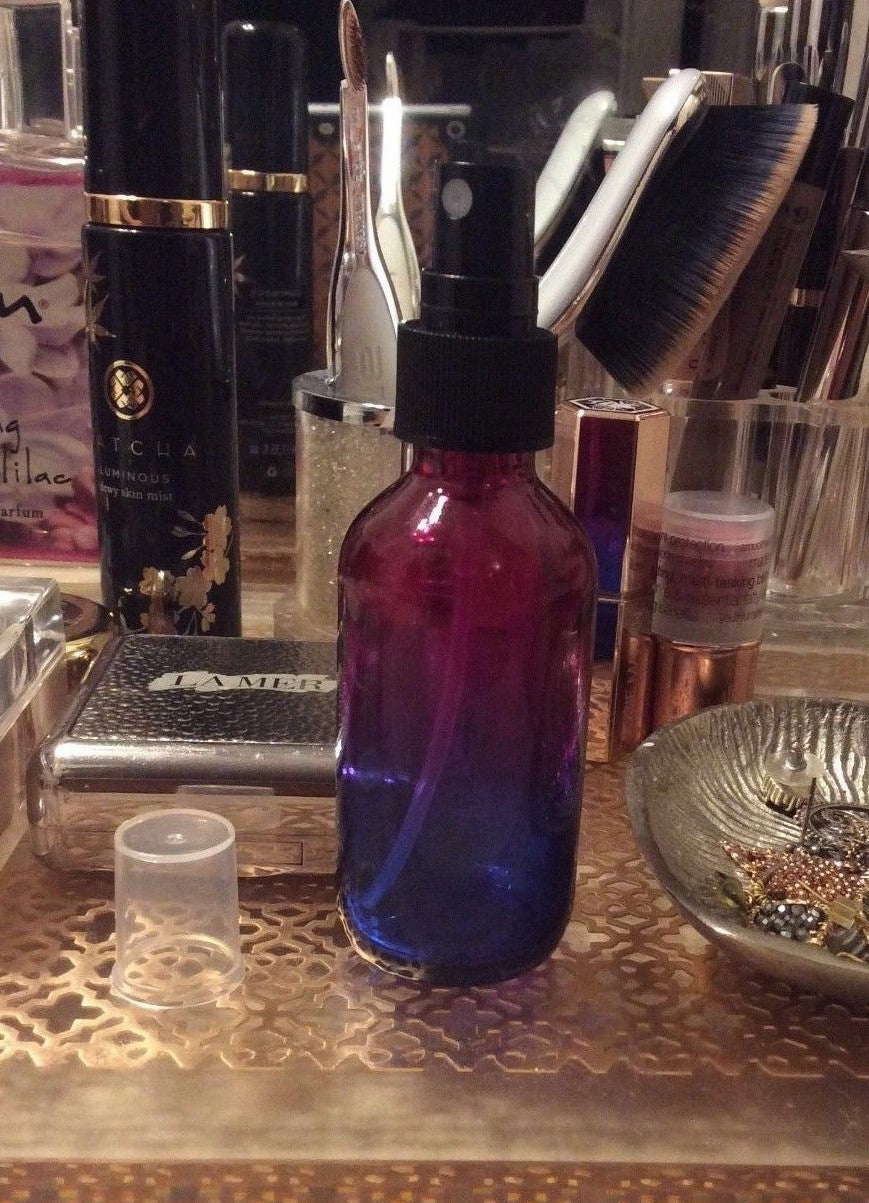 Mist bottle for Spray Face hair Body perfume Toner travel gift rainbow 1