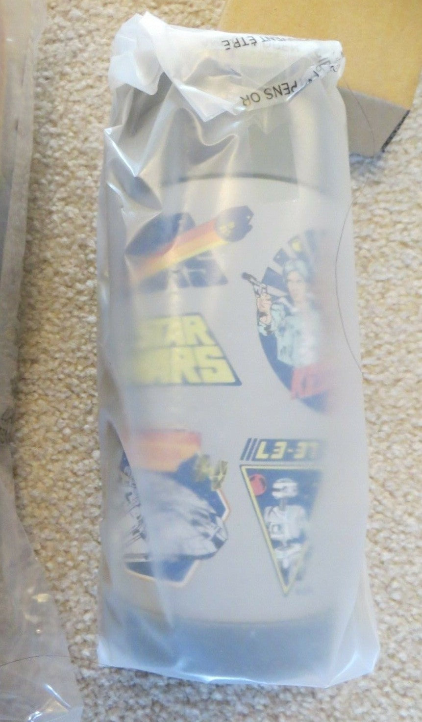 School Disney Pottery barn STAR WARS boy WATER BOTTLE Jedi space gift droid ??.