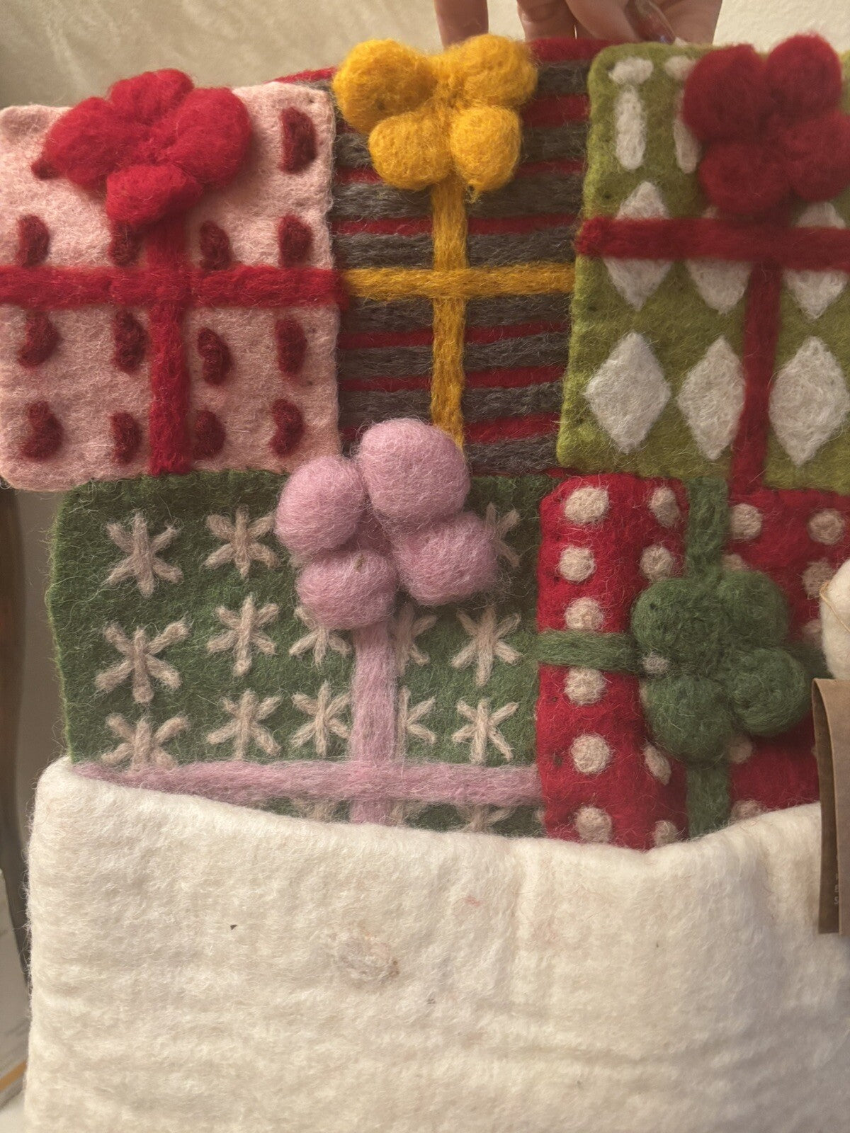 pottery barn Holiday Christmas stocking Advent Reindeer Wool party West elm n