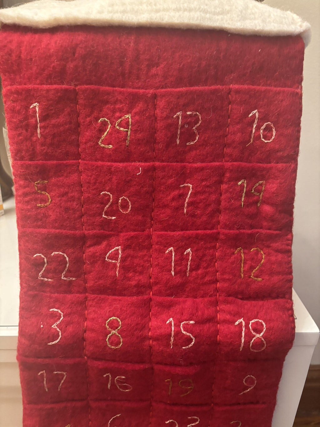 pottery barn Holiday Christmas stocking Advent Reindeer Wool party West elm n