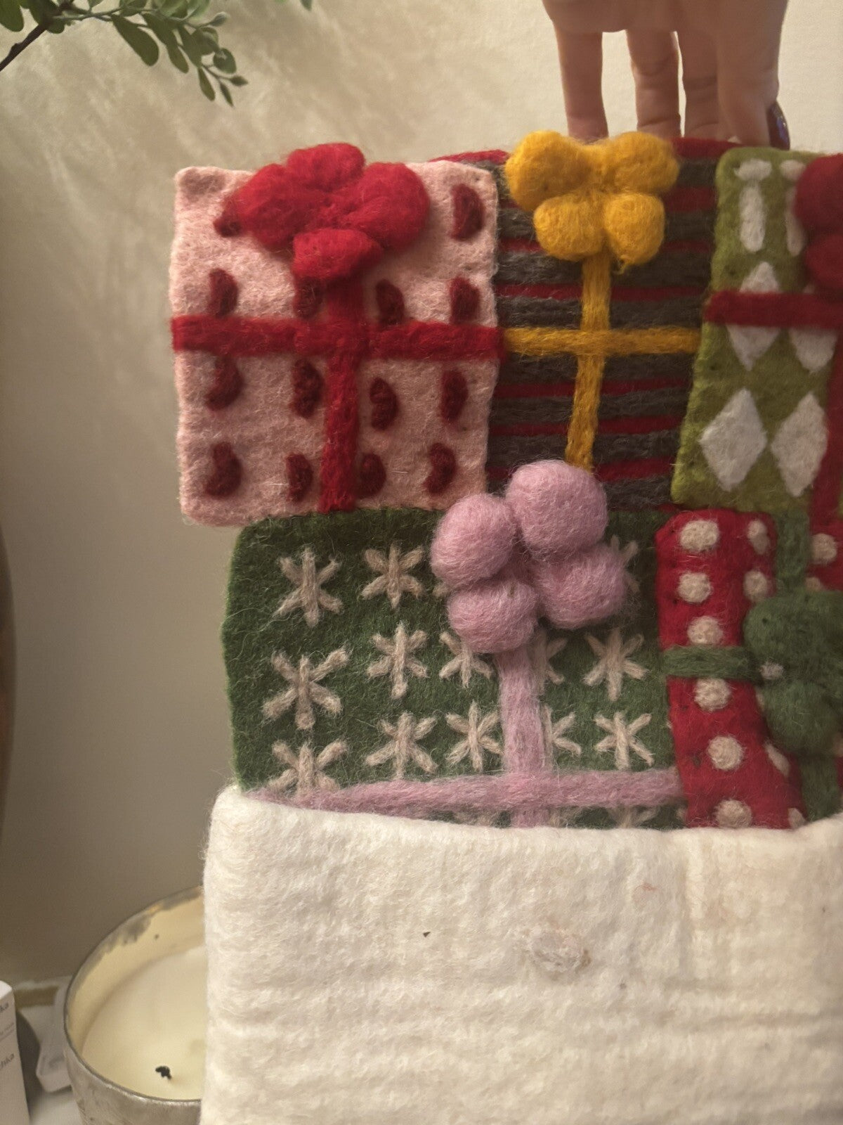 pottery barn Holiday Christmas stocking Advent Reindeer Wool party West elm n