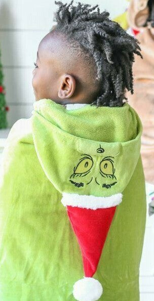 Pottery Barn GRINCH Christmas holiday bath wrap towel school gift Seuss Disney -