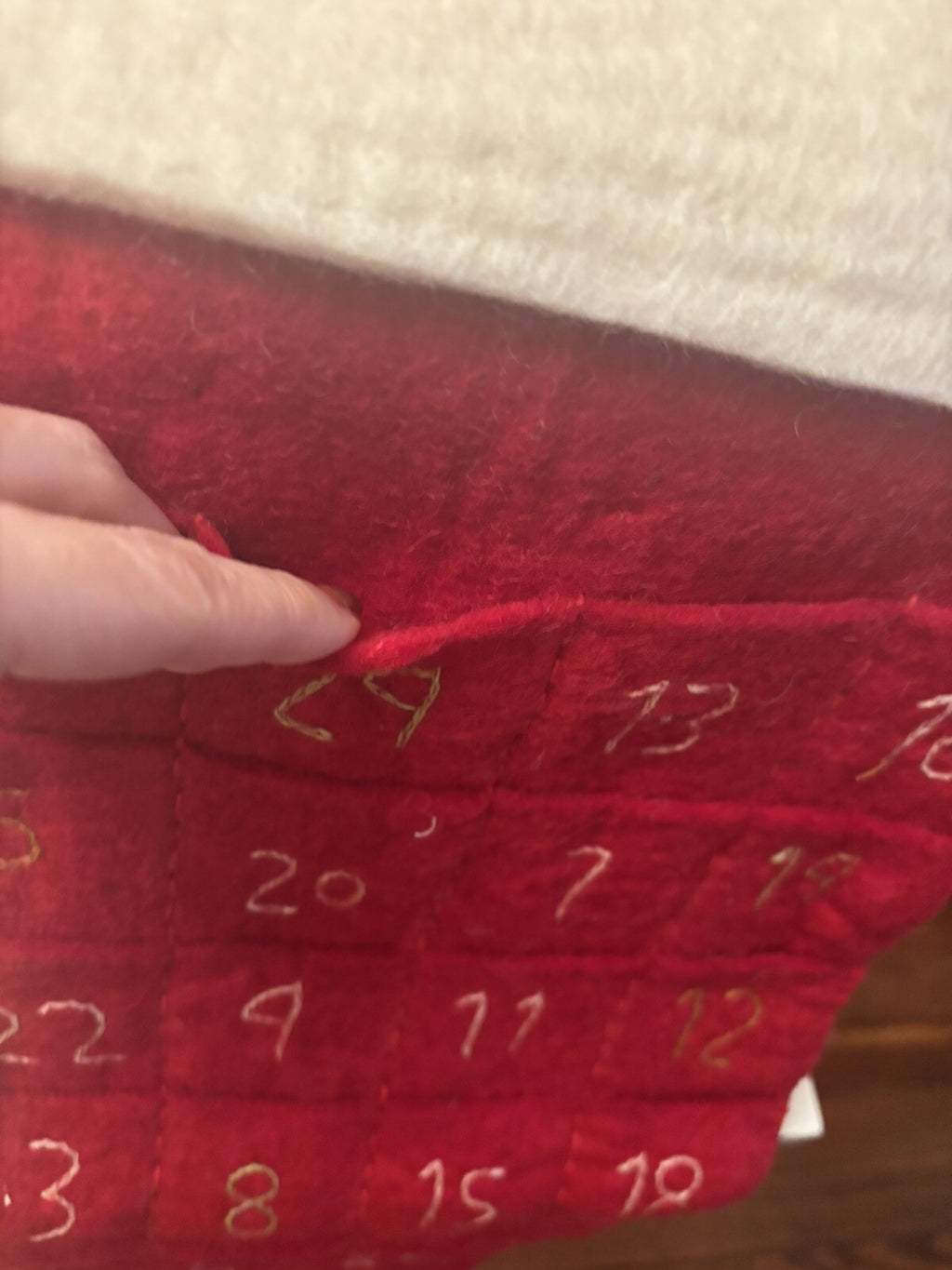 pottery barn Holiday Christmas stocking Advent Reindeer Wool party West elm n