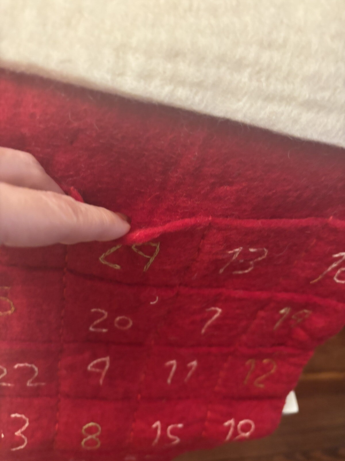 pottery barn Holiday Christmas stocking Advent Reindeer Wool party West elm n