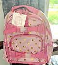 School Pottery barn Barbie BACKPACK bag girl princess pink travel heart gold .