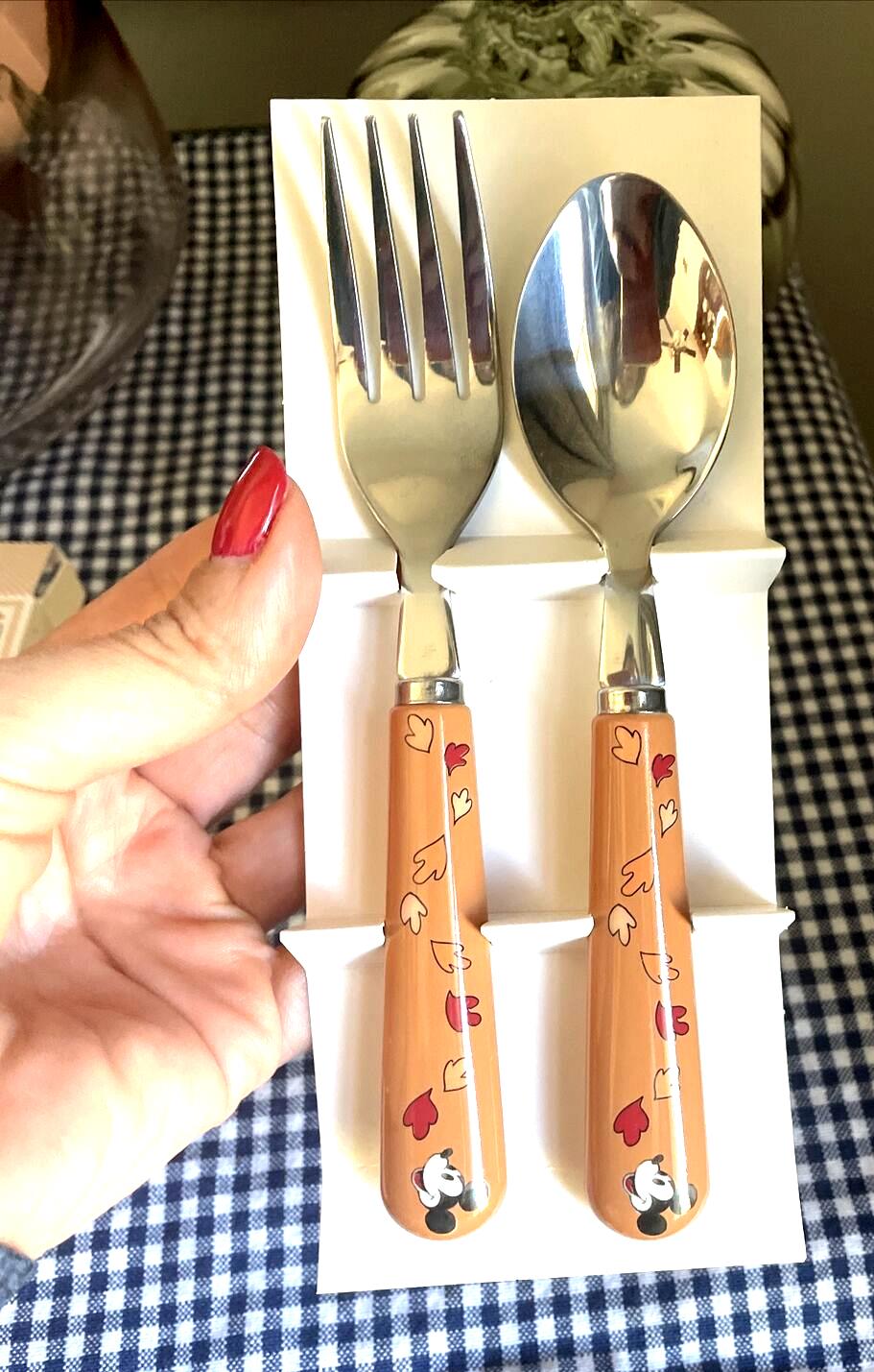 school Pottery Barn Disney Mickey Mouse holiday Utensil Set gift party kid .