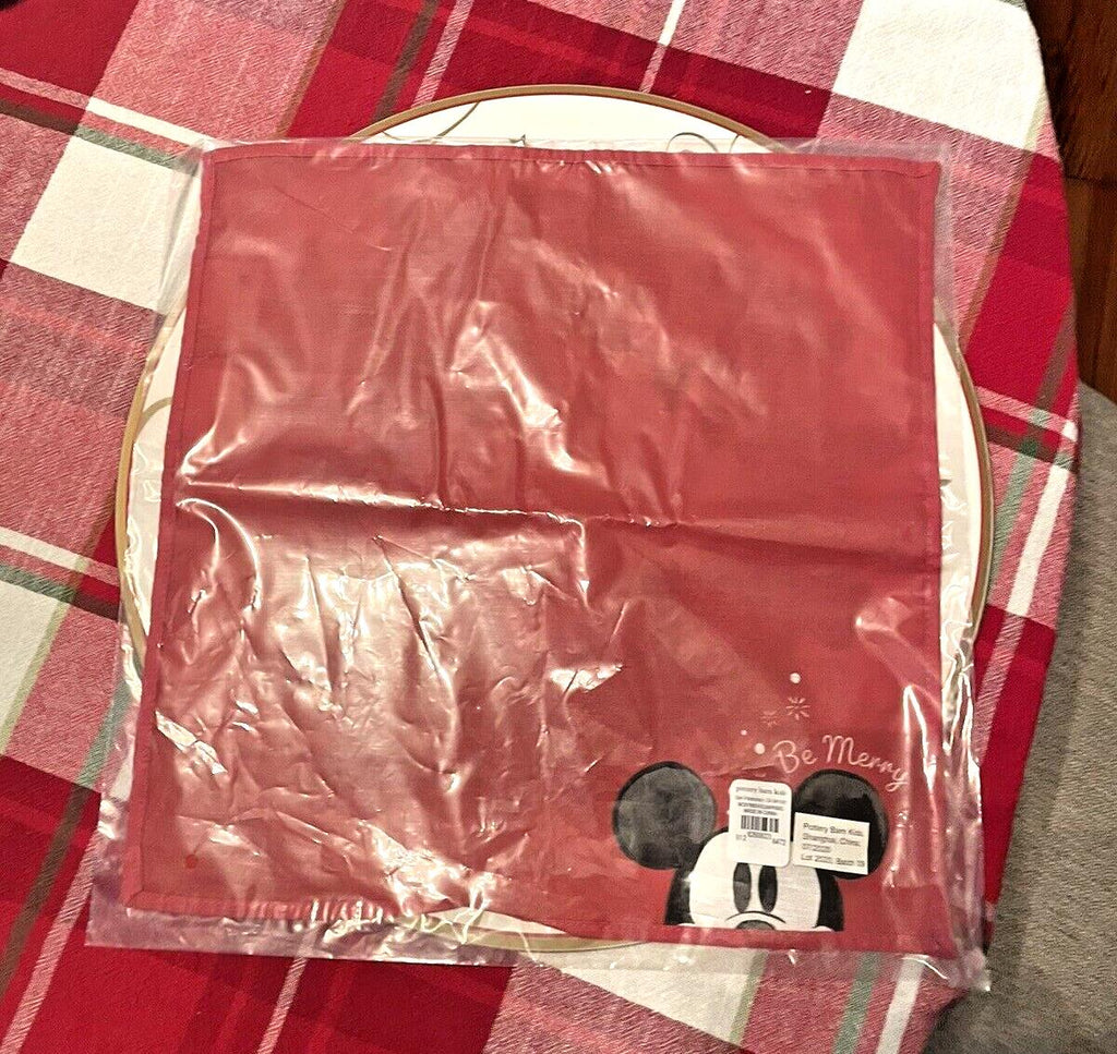 Pottery Barn disney Mickey Mouse Napkin Christmas holiday party gift school "