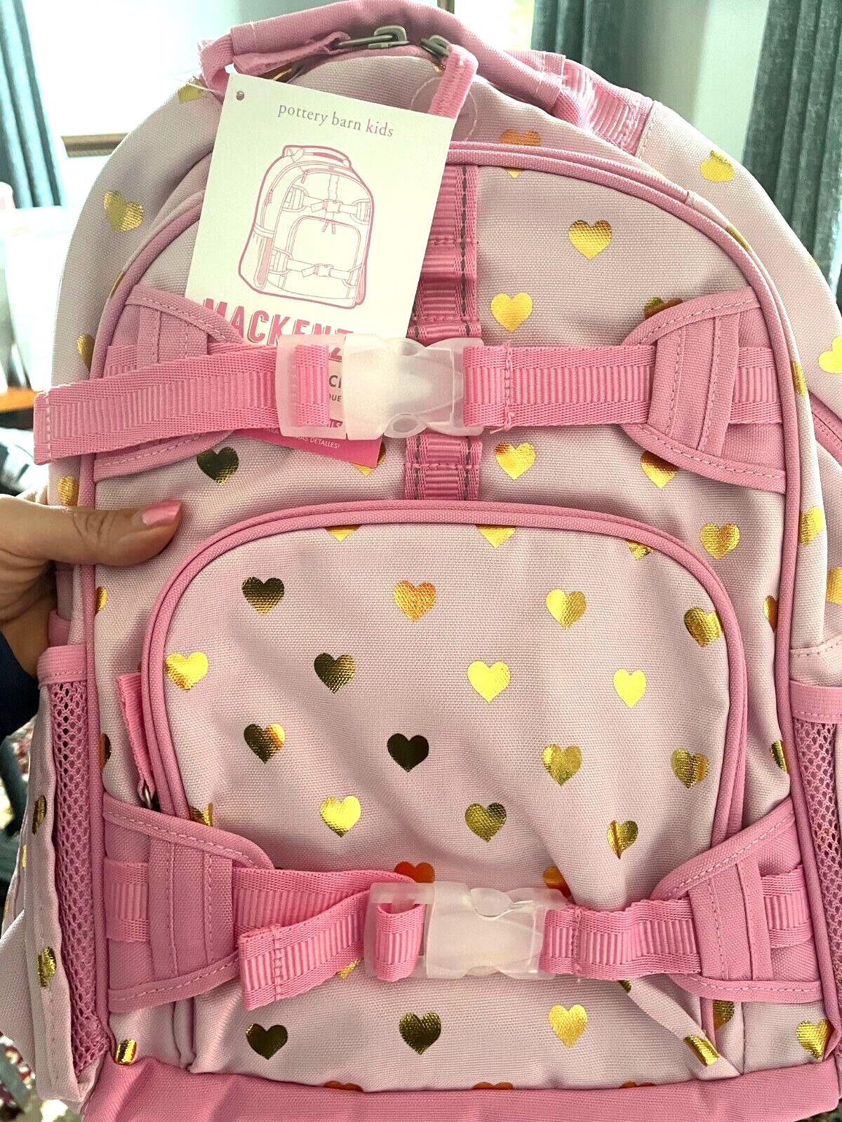 School Pottery barn Barbie BACKPACK bag girl princess pink travel heart gold .