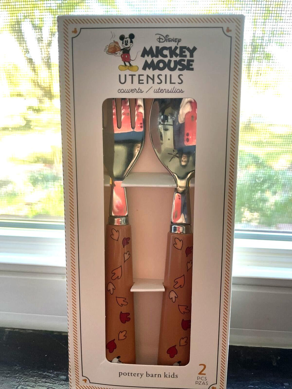 school Pottery Barn Disney Mickey Mouse holiday Utensil Set gift party kid .