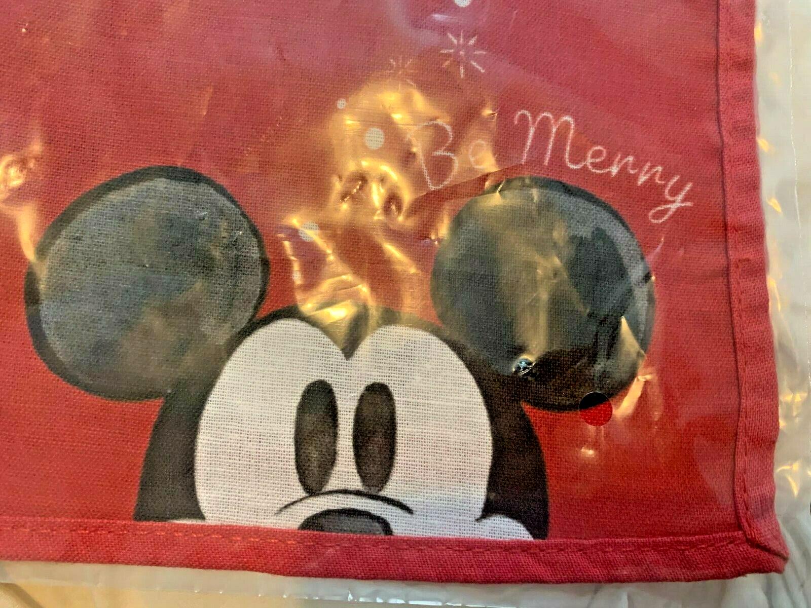Pottery Barn disney Mickey Mouse Napkin Christmas holiday party gift school "