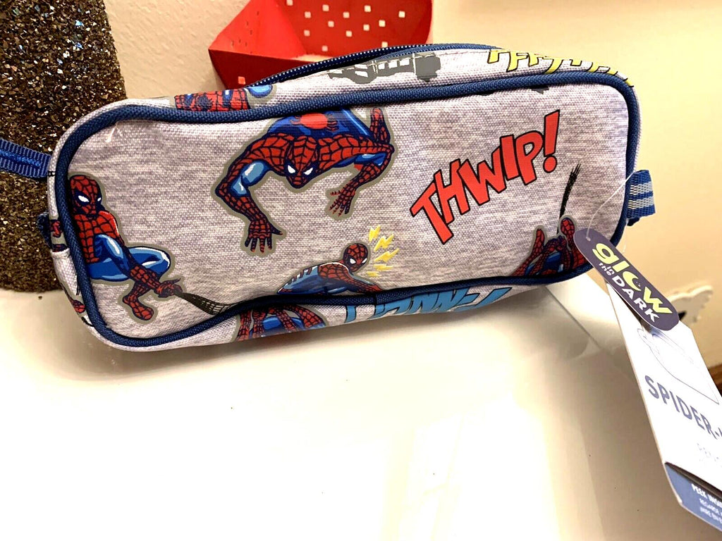 Pottery Barn School Marvel Disney Spiderman Avengers PENCIL CASE bag Gift .