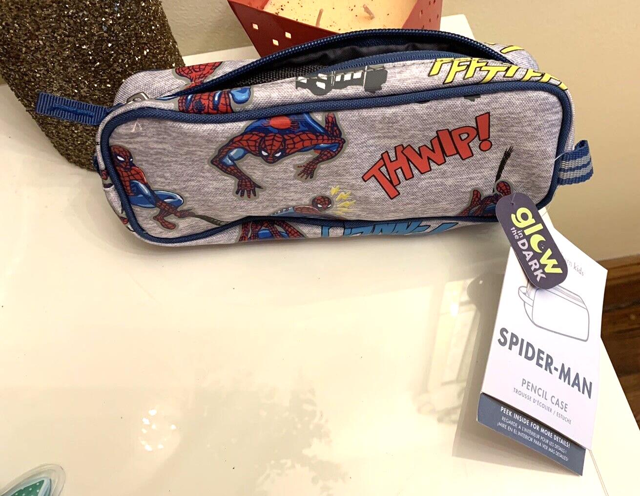Pottery Barn School Marvel Disney Spiderman Avengers PENCIL CASE bag Gift .