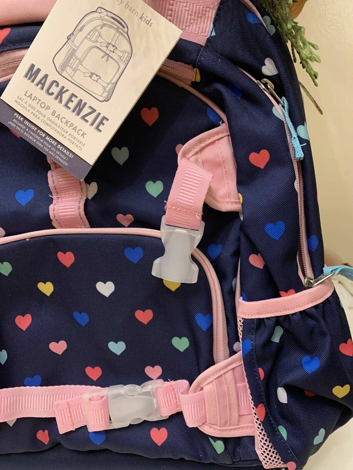 School Pottery barn Snoopy Disney LARGE Backpack +Travel Peanuts girl Heart ?? ]