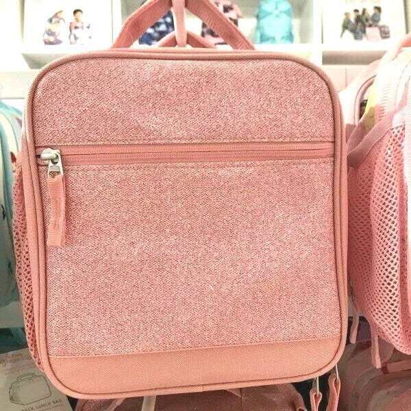 Pottery Barn School Disney glitter BACKPACK +LUNCH bag +Water Travel girl gold -