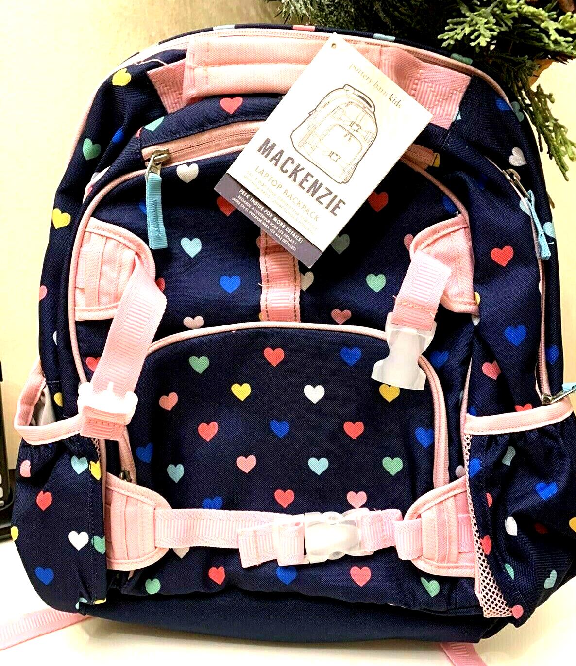 School Pottery barn Snoopy Disney LARGE Backpack +Travel Peanuts girl Heart ?? ]
