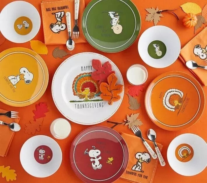 Pottery Barn snoopy peanuts Cup Holiday disney party Thanksgiving school kid