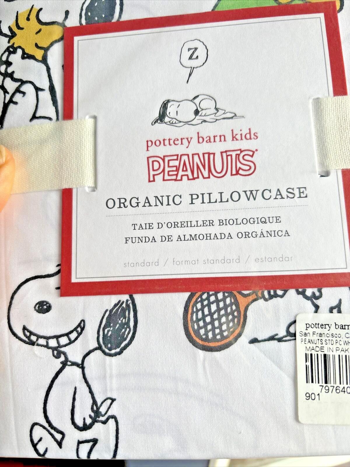 Disney Snoopy Pottery Barn Pillowcase holiday party peanuts school kid travel y